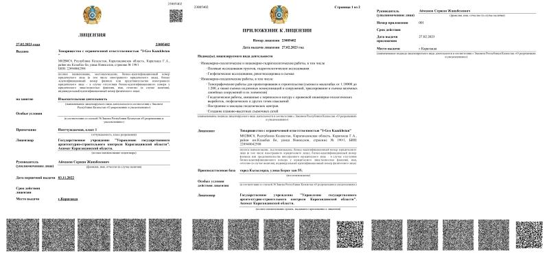 Лицензия на изыскательскую деятельность